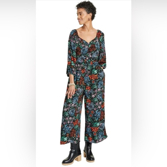 Knox Rose Pants - Knox Rose Multicolor Floral Jumpsuit